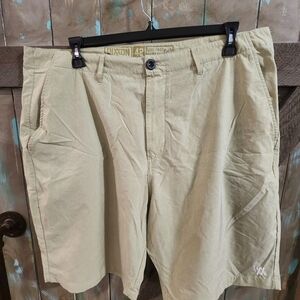 DIXXON Men's Light Tan Flat Front Shorts